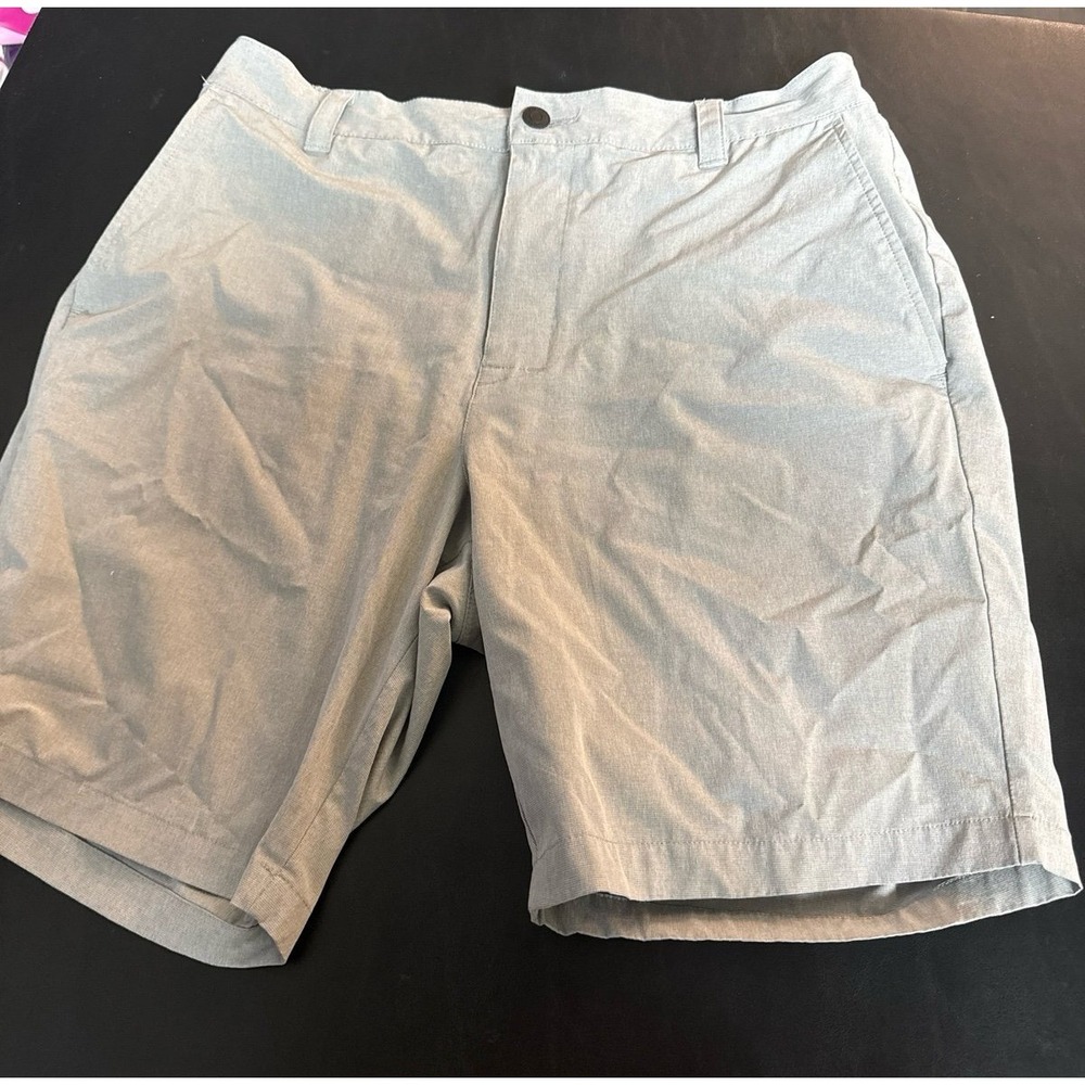 Banana Republic Men's Gray Performance Elastic Waist Casual Shorts 36